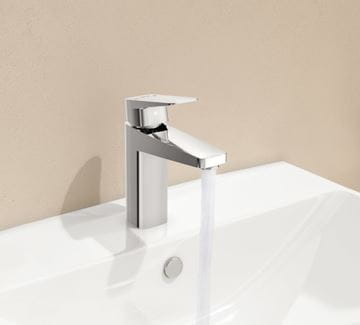 VITRA ROOT SQUARE umyvadlová stojánková baterie, s odtokovou soupravou, chrom A42734EXP Obrázek - fotka