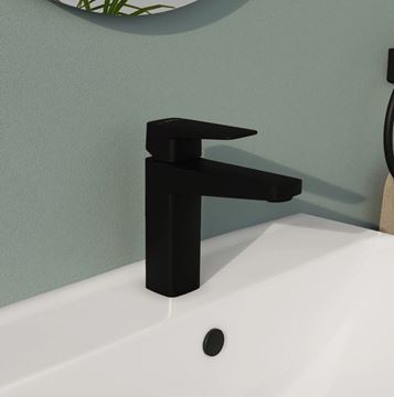 VITRA ROOT SQUARE umyvadlová stojánková baterie, matná černá A4273136EXP Obrázek - fotka