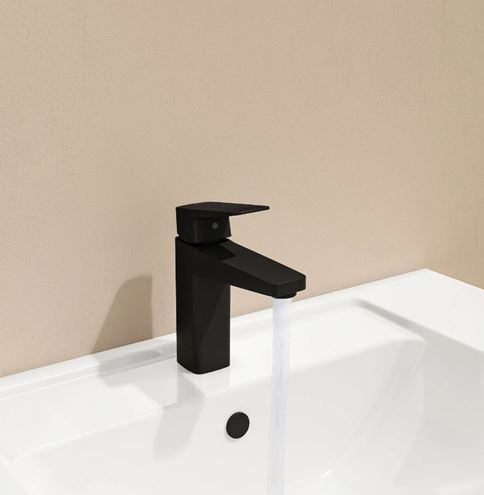 VITRA ROOT SQUARE umyvadlová stojánková baterie, BluEco, matná černá A4273136ENGX Obrázek - fotka