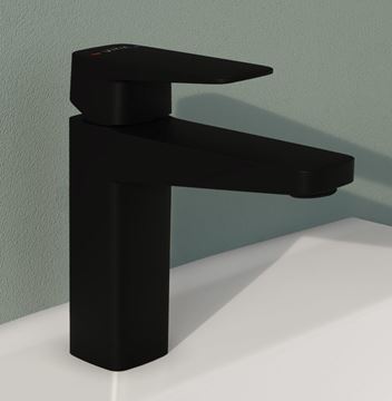 VITRA ROOT SQUARE umyvadlová stojánková baterie, BluEco, matná černá A4273136ENGX Obrázek - fotka