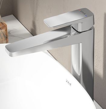 VITRA ROOT SQUARE umyvadlová stojánková baterie, chrom A42733EXP Obrázek - fotka