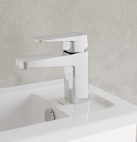 VITRA ROOT SQUARE umyvadlová stojánková baterie, chrom A42732ENGX Obrázek - fotka