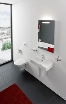 LAUFEN PRO S umyvadlo 60 cm, s otvorem pro baterii a přepadem, LCC H8189594001041 Obrázek - fotka