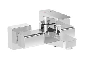 VITRA ROOT SQUARE vanová nástěnná baterie, s přepínačem, BluEco, chrom