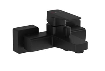 VITRA ROOT SQUARE vanová nástěnná baterie, s přepínačem, BluEco, matná černá