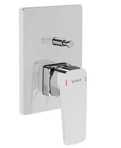 VITRA ROOT SQUARE vanová podomítková baterie, s přepínačem, chrom