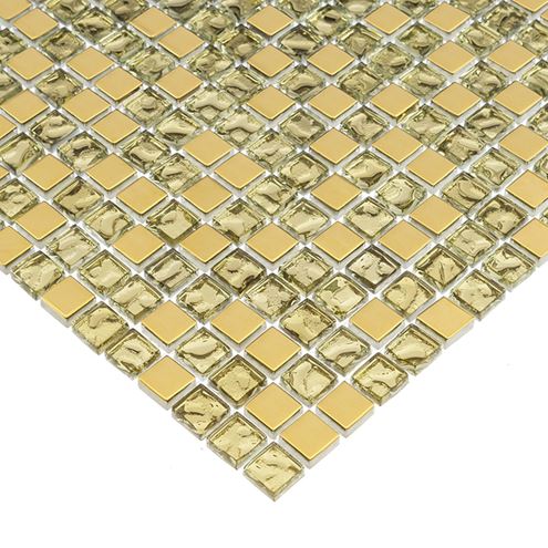 DUNIN GLASS MIX mozaika 30x30(1,5x1,5)cm, lesk, gold mix DD1 GOLD MIX 15 Obrázek - fotka