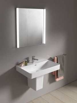 LAUFEN PRO S umyvadlo 60 cm, s otvorem pro baterii a přepadem, LCC H8109634001041 Obrázek - fotka