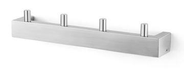 ZACK LINEA držák ručníků se čtyřmi háčky 265 mm, nerez ocel