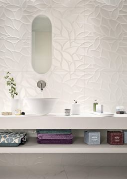 MARAZZI ESSENZIALE obklad 40x120 cm, mat-lesk reliéf 3D, bílá MMFP Obrázek - fotka