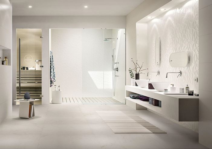 MARAZZI ESSENZIALE obklad 40x120 cm, mat-lesk reliéf 3D, bílá MMFP Obrázek - fotka