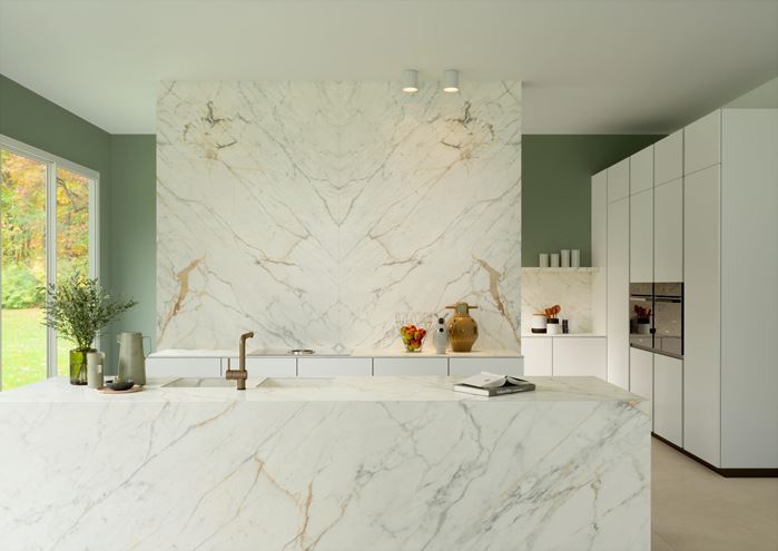MARAZZI GRANDE MARBLE LOOK dlažba 120x278 cm, lesk, golden white M71D Obrázek - fotka