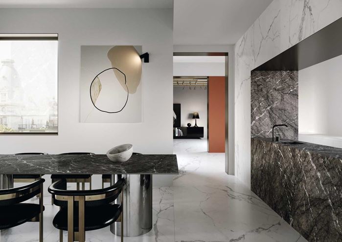 MARAZZI GRANDE MARBLE LOOK dlažba 120x278 cm, lesk, golden white M71D Obrázek - fotka