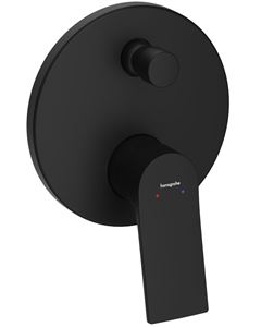 HANSGROHE ZEBRIS E vanová podomítková baterie, s přepínačem, matná černá