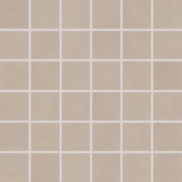 RAKO UP mozaika 30x30(5x5) cm, lepená na síti, lesk, šedohnědá
