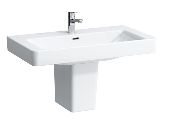 LAUFEN PRO S umyvadlo 85 cm, s otvorem pro baterii a přepadem H8139650001041 Obrázek - fotka