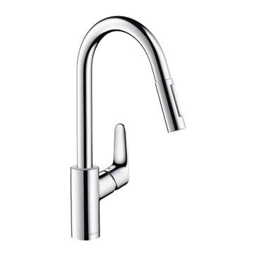 HANSGROHE FOCUS M41 dřezová baterie, s vytahovací sprškou, chrom