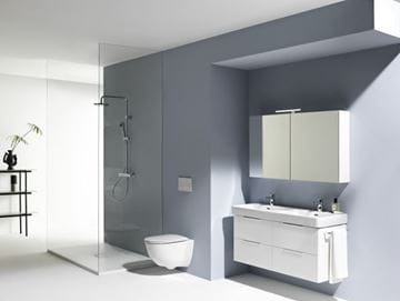 LAUFEN PRO S dvojumyvadlo 120 cm, se 2 otvory pro baterie a přepadem, LCC H8149664001041 Obrázek - fotka