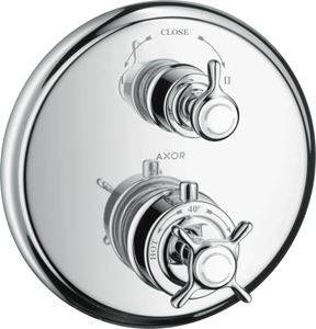 AXOR MONTREUX podomítková termostatická baterie, pro 2 spotřebiče, chrom