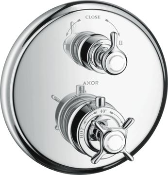 AXOR MONTREUX podomítková termostatická baterie, pro 2 spotřebiče, chrom