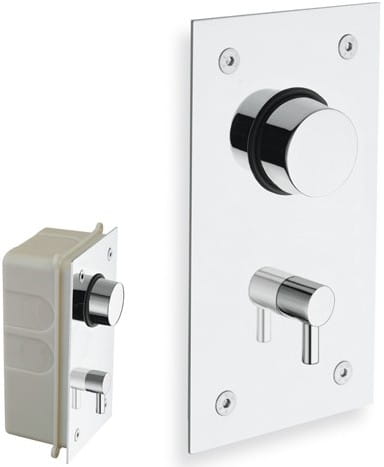 SILFRA sprchová podomítková samouzavírací baterie, s tělesem, chrom CRIQ415251 Obrázek - Hlavní obrázek