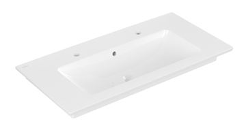 VILLEROY & BOCH VENTICELLO umyvadlo 100 cm, se 2 otvory pro baterie a přepadem, CeramicPlus