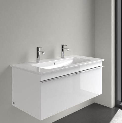 VILLEROY & BOCH VENTICELLO umyvadlo 100 cm, se 2 otvory pro baterie a přepadem, CeramicPlus 4104AKR1 Obrázek - fotka
