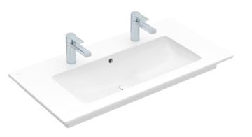 VILLEROY & BOCH VENTICELLO umyvadlo 100 cm, se 2 otvory pro baterie a přepadem, CeramicPlus 4104AKR1 Obrázek - fotka