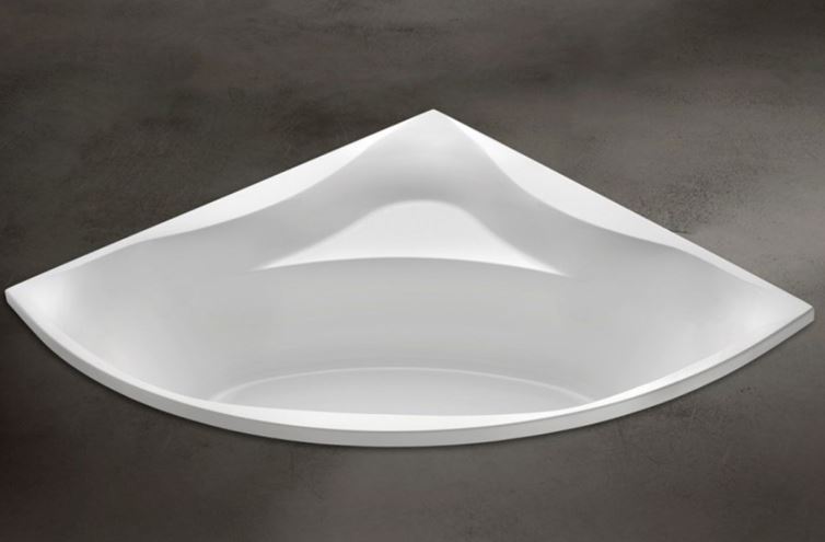 SANTECH SOLO rohová vana 140x140 cm, bez nožiček, akrylát SASOL140 Obrázek - fotka