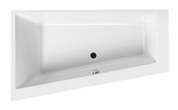 SANTECH EVO-S rohová vana 170x100 cm, bez nožiček, akrylát