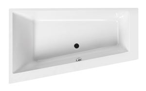 SANTECH EVO-S rohová vana 170x100 cm, bez nožiček, akrylát