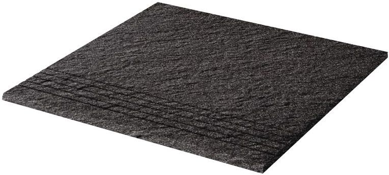 RAKO TAURUS GRANIT schodovka 30x30 cm, mat reliéf, černá TCV35069 Obrázek - Hlavní obrázek