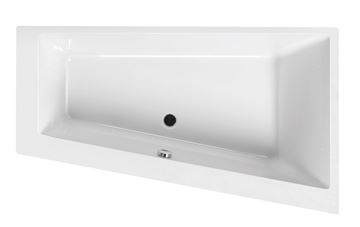 SANTECH EVO-S rohová vana 170x100 cm, bez nožiček, akrylát