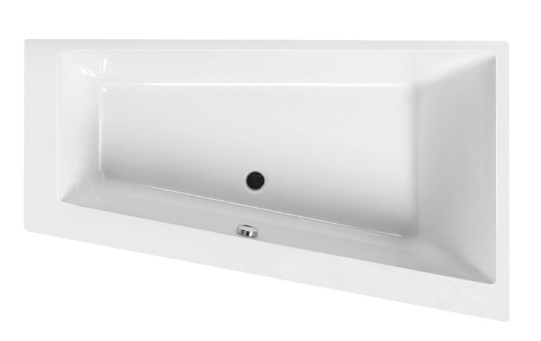 SANTECH EVO-S rohová vana 170x100 cm, bez nožiček, akrylát SAEVO170P Obrázek - Hlavní obrázek
