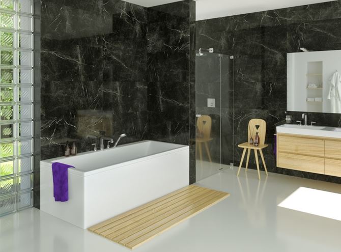 SANTECH EVO vana 180x80 cm, bez nožiček, akrylát SAEVO180 Obrázek - fotka