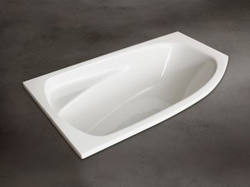 SANTECH FOX rohová vana 150x84,5 cm, bez nožiček, akrylát SAFOX150L Obrázek - fotka