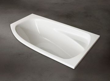 SANTECH FOX rohová vana 150x84,5 cm, bez nožiček, akrylát SAFOX150P Obrázek - fotka