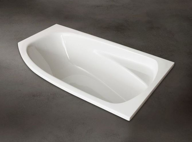 SANTECH FOX rohová vana 170x95,5 cm, bez nožiček, akrylát SAFOX170P Obrázek - fotka