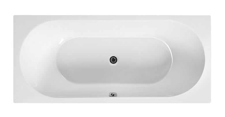 SANTECH GEMINI vana 170x75 cm, pro 2 osoby, bez nožiček, akrylát SAGEM170 Obrázek - Hlavní obrázek
