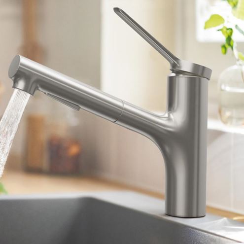 HANSGROHE ZESIS M33 dřezová baterie, s vytahovací sprškou, nerez 74800800 Obrázek - fotka