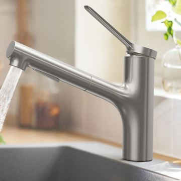 HANSGROHE ZESIS M33 dřezová baterie, s vytahovací sprškou, nerez 74800800 Obrázek - fotka