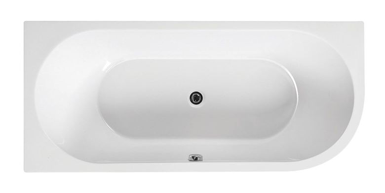 SANTECH GEMINI rohová vana 170x75 cm, pro 2 osoby, bez nožiček, akrylát SAGEM170L Obrázek - Hlavní obrázek