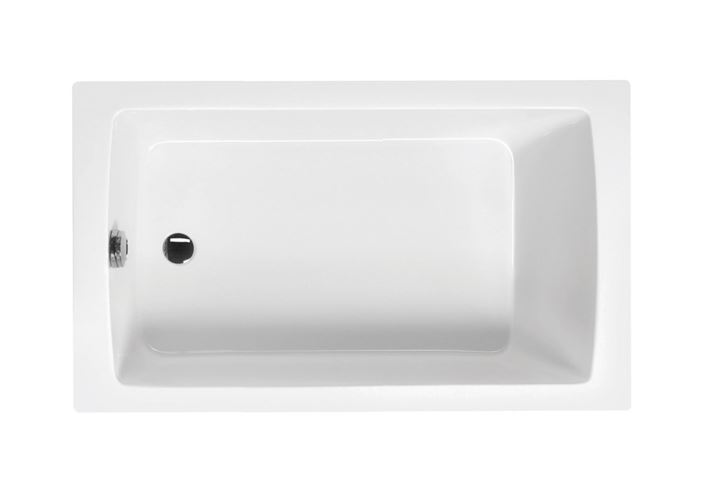 SANTECH ONE vana 120x72,5 cm, bez nožiček, akrylát SAONE120 Obrázek - Hlavní obrázek
