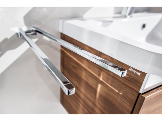 RAVAK 10° TD 340 držák ručníků 453 mm, dvouramenný, chrom X07P328 Obrázek - fotka