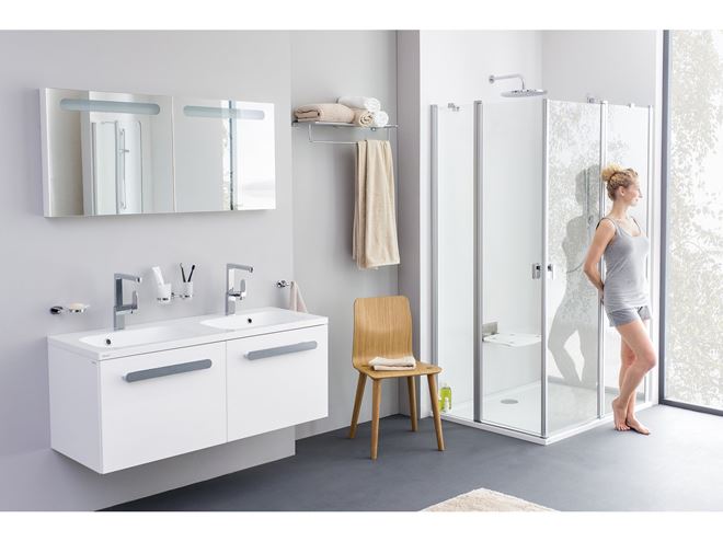 RAVAK CHROME CR 100.00 dvojháček na ručníky, chrom X07P186 Obrázek - fotka