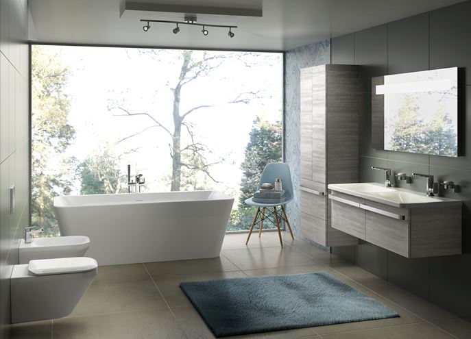 IDEAL STANDARD TONIC II volně stojící vana 180x80 cm, pro 2 osoby, akrylát E398101 Obrázek - fotka