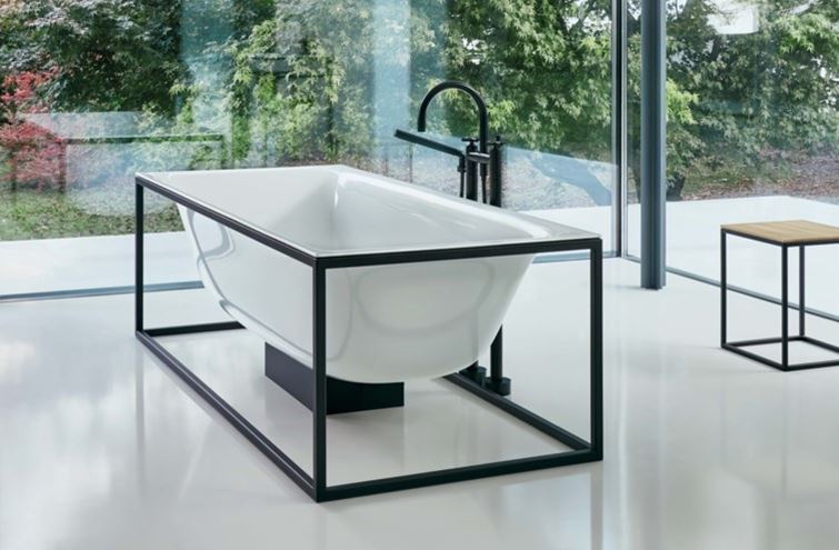 BETTELUX SHAPE volně stojící vana 180x80 cm, bez rámu, BetteGlaze, titanová ocel 3452-000 Obrázek - fotka