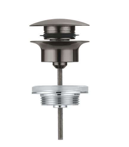 GROHE umyvadlová výpust, click-clack, s přepadem, kartáčovaný hard graphite 65807AL0 Obrázek - fotka