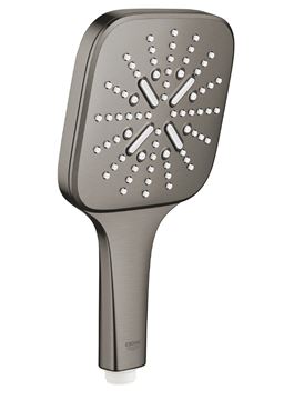 GROHE RAINSHOWER SMARTACTIVE 130 CUBE ruční sprcha 130x130 mm, 3 proudy, Water Saving, kartáčovaný hard graphite