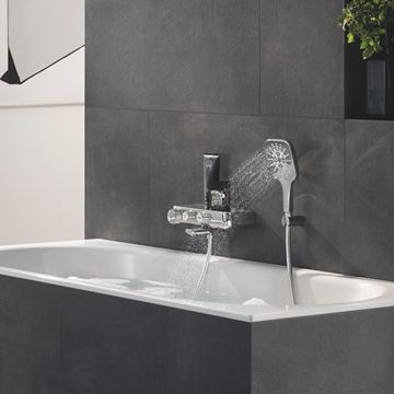 GROHE RAINSHOWER SMARTACTIVE 130 CUBE sprchová souprava 3-dílná, ruční sprcha 130x130 mm, 3 proudy, hadice, držák, Water Saving, chrom 26589000 Obrázek - fotka